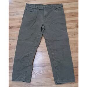 Samuel Windsor Men's Brown Moleskin Texture Straight Leg Pants Size 44r